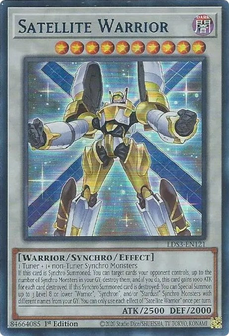 Satellite Warrior (Blue) [LDS3-EN121] Ultra Rare | Arkham Games and Comics