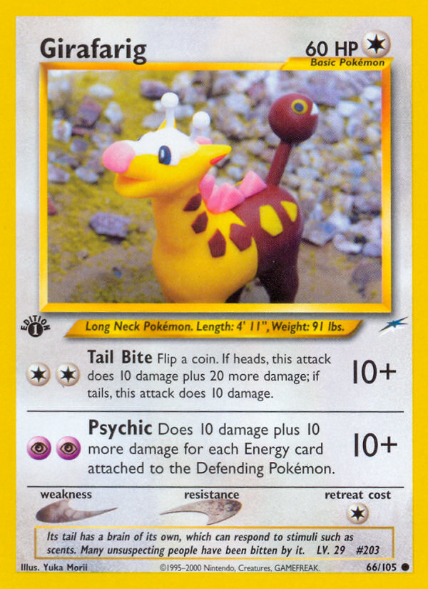 Girafarig (66/105) [Neo Destiny 1st Edition] | Arkham Games and Comics