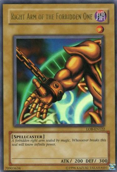 Right Arm of the Forbidden One [LOB-EN122] Ultra Rare | Arkham Games and Comics