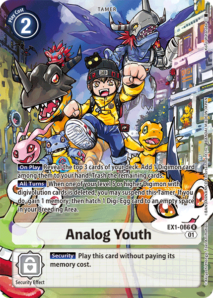 Analog Youth [EX1-066] (Alternate Art) [Classic Collection] | Arkham Games and Comics