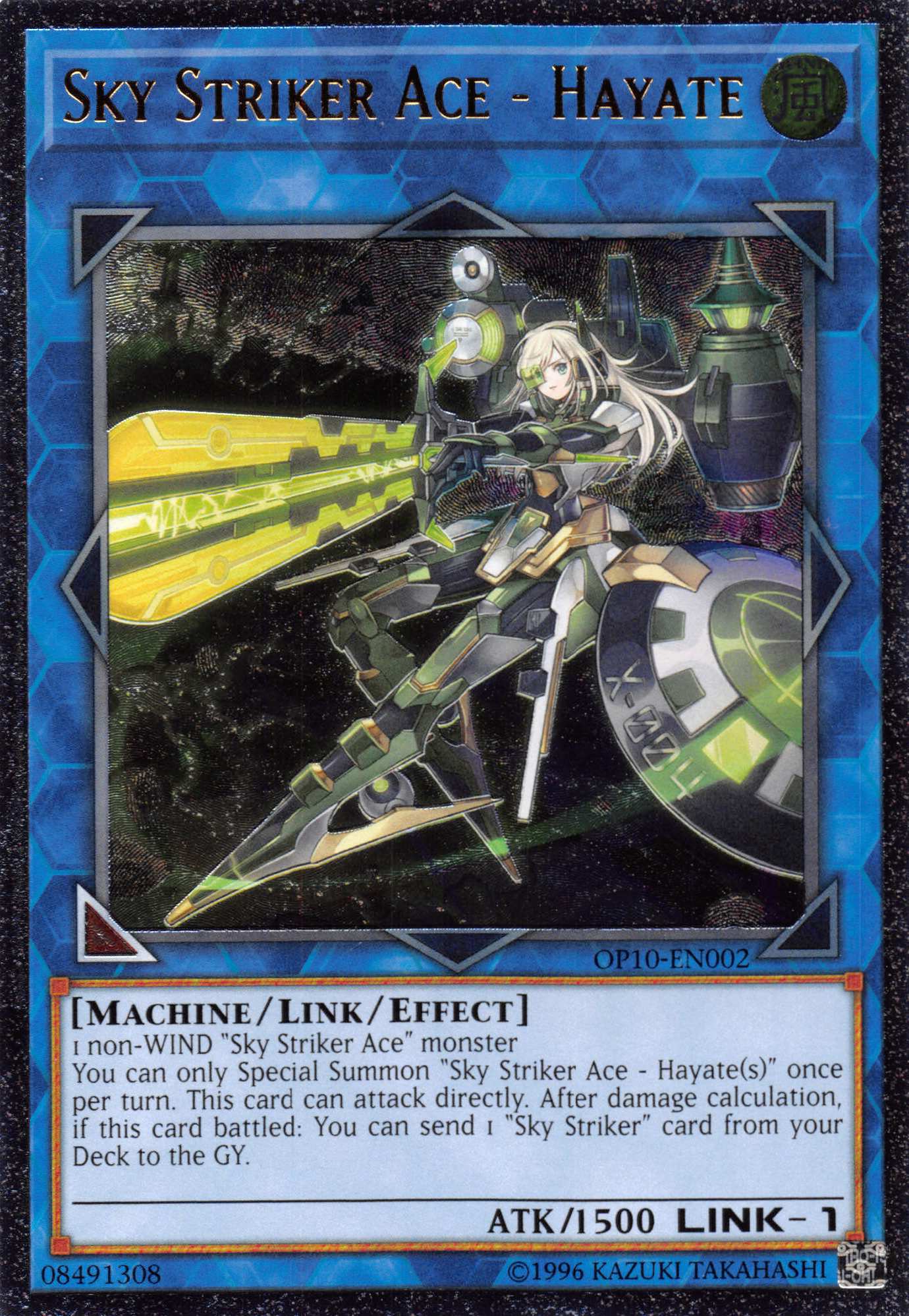 Sky Striker Ace - Hayate [OP10-EN002] Ultimate Rare | Arkham Games and Comics