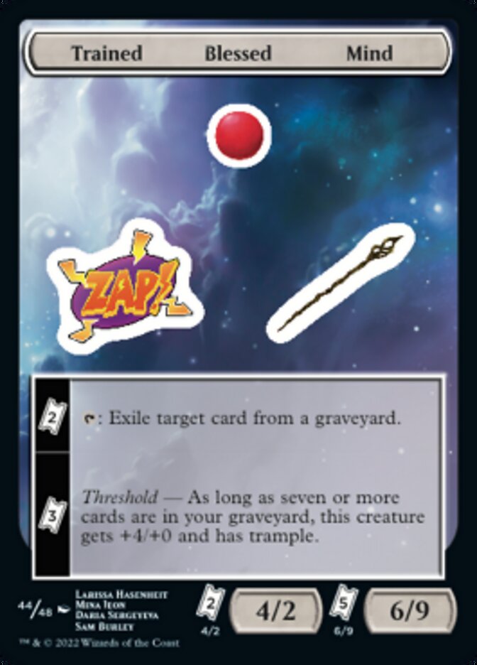 Trained Blessed Mind [Unfinity Stickers] | Arkham Games and Comics