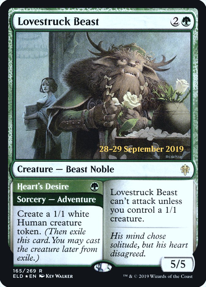 Lovestruck Beast // Heart's Desire  [Throne of Eldraine Prerelease Promos] | Arkham Games and Comics