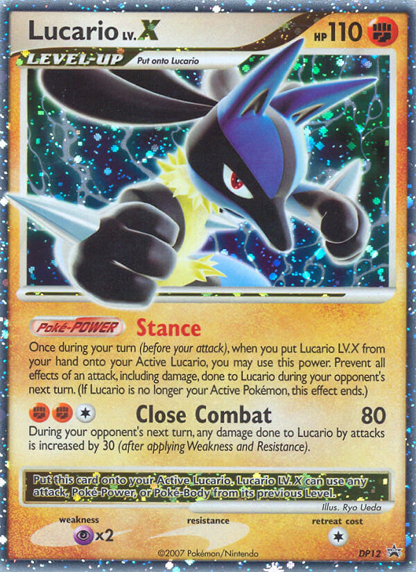 Lucario LV.X (DP12) [Diamond & Pearl: Black Star Promos] | Arkham Games and Comics