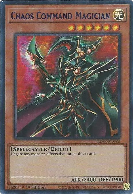 Chaos Command Magician (Blue) [LDS3-EN083] Ultra Rare | Arkham Games and Comics