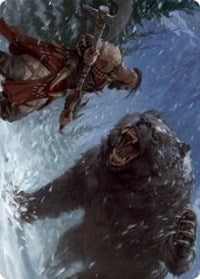 Blizzard Brawl Art Card [Kaldheim: Art Series] | Arkham Games and Comics