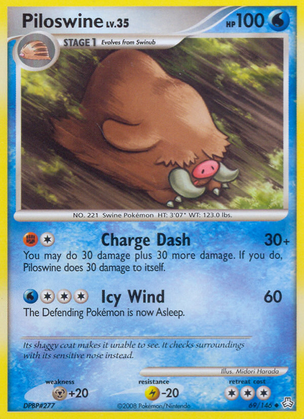 Piloswine (69/146) [Diamond & Pearl: Legends Awakened] | Arkham Games and Comics