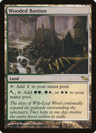 Wooded Bastion [Shadowmoor] | Arkham Games and Comics