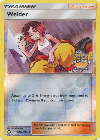 Welder (189a/214) (Regional Championship Promo) [Sun & Moon: Unbroken Bonds] | Arkham Games and Comics