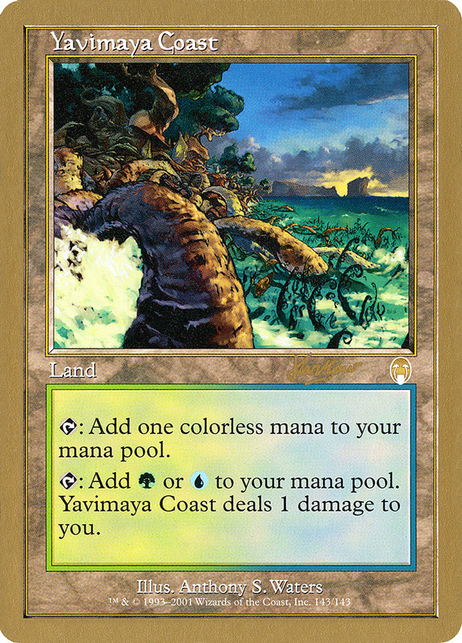 Yavimaya Coast (Sim Han How) [World Championship Decks 2002] | Arkham Games and Comics