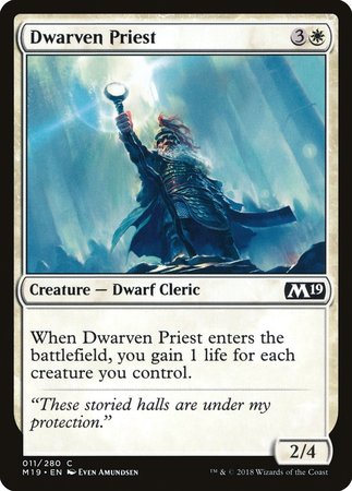 Dwarven Priest [Core Set 2019] | Arkham Games and Comics