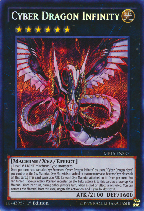 Cyber Dragon Infinity [MP16-EN237] Secret Rare | Arkham Games and Comics