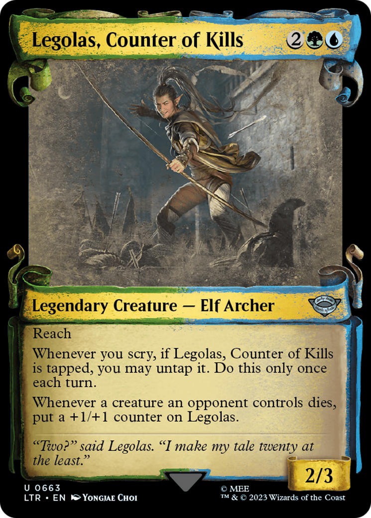 Legolas, Counter of Kills [The Lord of the Rings: Tales of Middle-Earth Showcase Scrolls] | Arkham Games and Comics