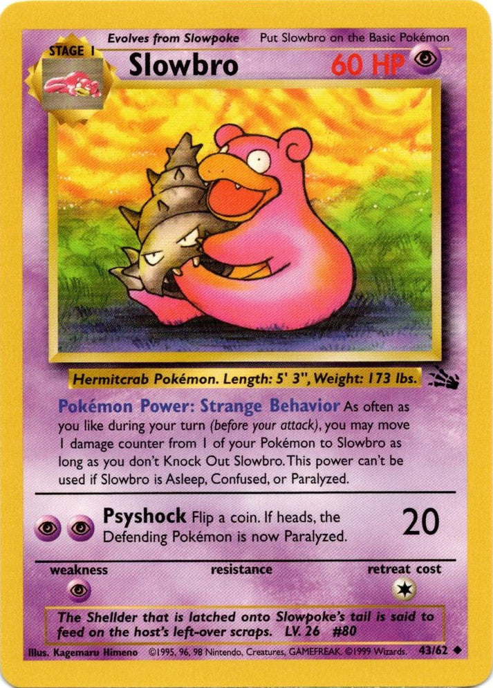 Slowbro (43/62) [Fossil Unlimited] | Arkham Games and Comics