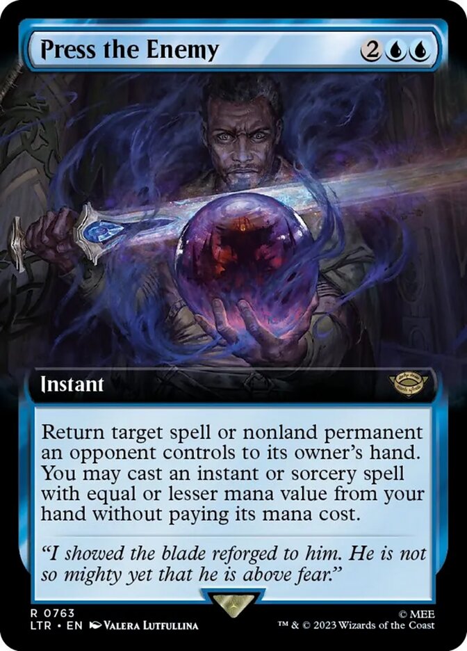Press the Enemy (Extended Art) (Surge Foil) [The Lord of the Rings: Tales of Middle-Earth] | Arkham Games and Comics