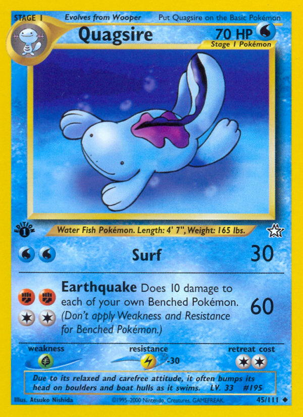 Quagsire (45/111) [Neo Genesis 1st Edition] | Arkham Games and Comics