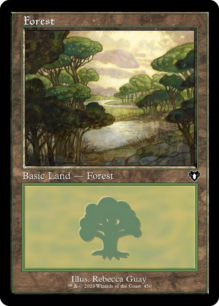 Forest (450) (Retro) [Commander Masters] | Arkham Games and Comics