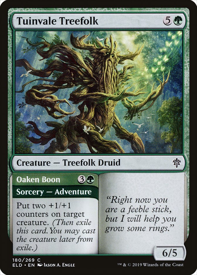 Tuinvale Treefolk // Oaken Boon [Throne of Eldraine] | Arkham Games and Comics