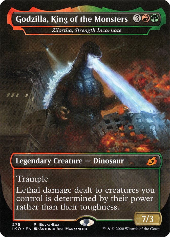 Zilortha, Strength Incarnate - Godzilla, King of the Monsters (Buy-A-Box) [Ikoria: Lair of Behemoths Promos] | Arkham Games and Comics