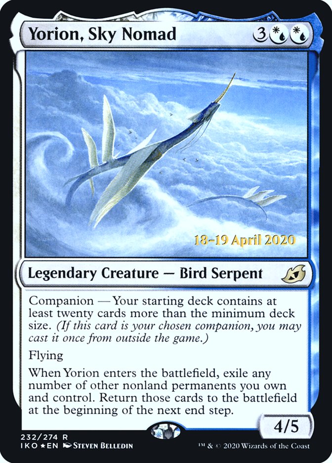 Yorion, Sky Nomad  [Ikoria: Lair of Behemoths Prerelease Promos] | Arkham Games and Comics