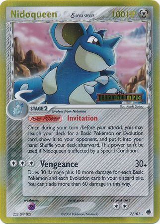 Nidoqueen (7/101) (Delta Species) (Stamped) [EX: Dragon Frontiers] | Arkham Games and Comics