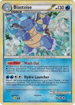Blastoise (13/95) (Cracked Ice Holo) [HeartGold & SoulSilver: Unleashed] | Arkham Games and Comics