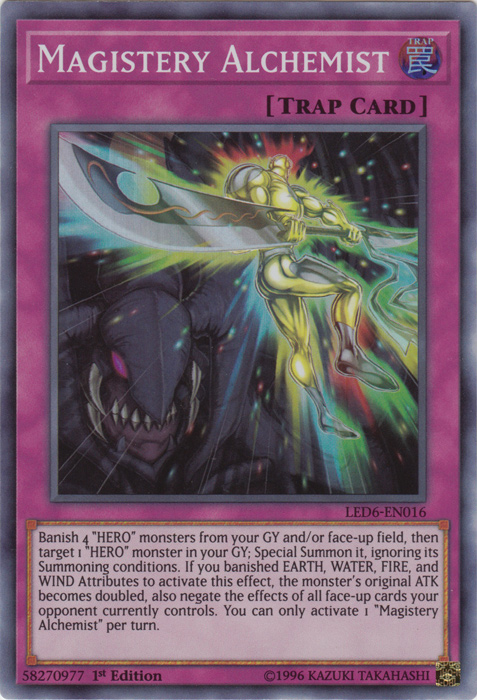 Magistery Alchemist [LED6-EN016] Super Rare | Arkham Games and Comics
