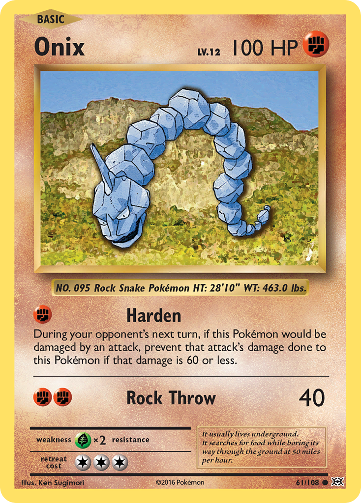 Onix (61/108) [XY: Evolutions] | Arkham Games and Comics