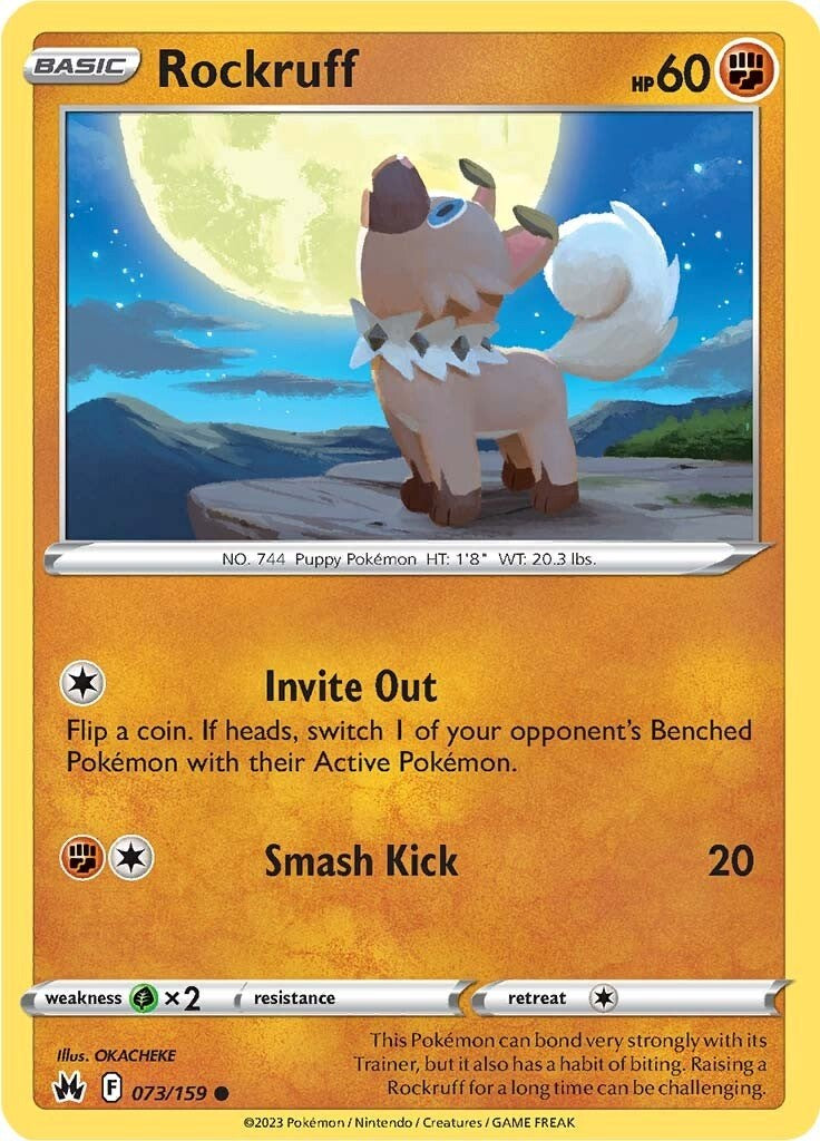 Rockruff (073/159) [Sword & Shield: Crown Zenith] | Arkham Games and Comics