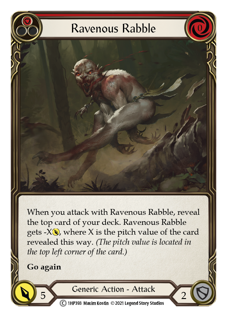 Ravenous Rabble (Red) [1HP393] (History Pack 1) | Arkham Games and Comics