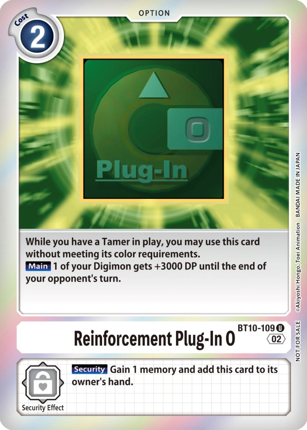 Reinforcement Plug-In 0 [BT10-109] (Event Pack 4) [Xros Encounter Promos] | Arkham Games and Comics