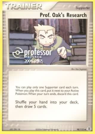 Prof Oaks Research (98/112) (2004 2005) [Professor Program Promos] | Arkham Games and Comics