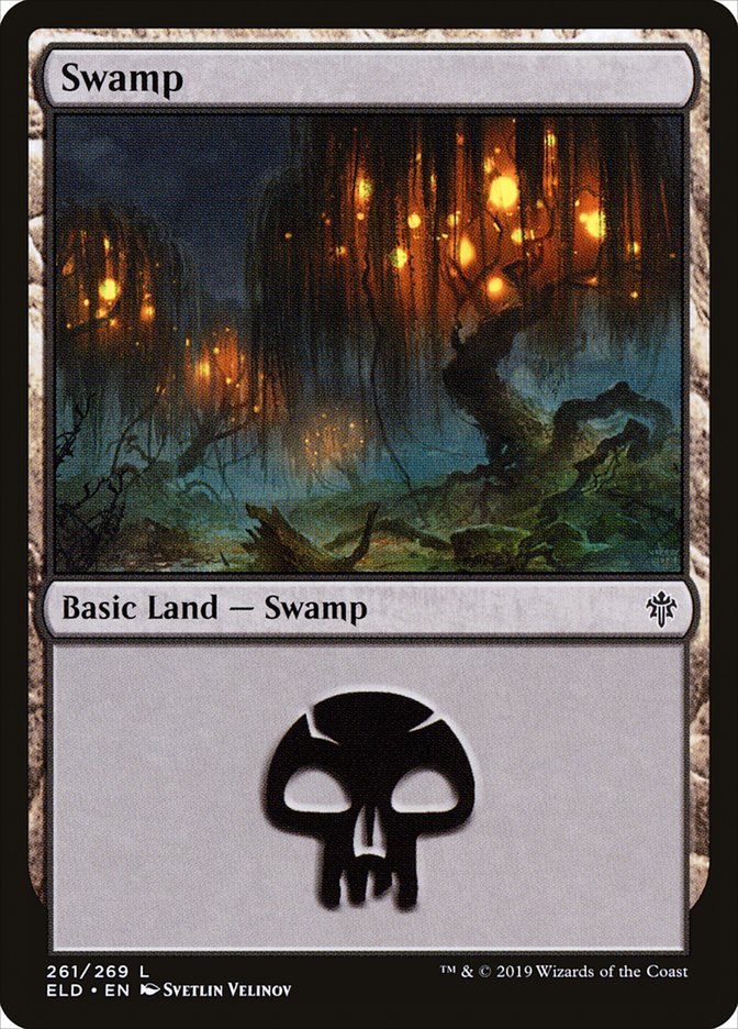 Swamp (261) [Throne of Eldraine] | Arkham Games and Comics