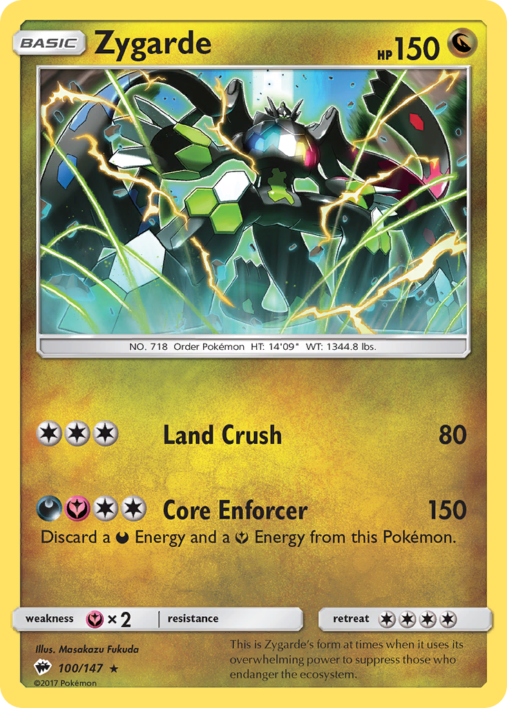 Zygarde (100/147) [Sun & Moon: Burning Shadows] | Arkham Games and Comics