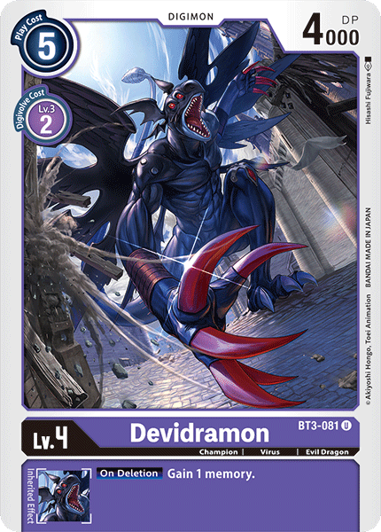 Devidramon [BT3-081] [Release Special Booster Ver.1.0] | Arkham Games and Comics