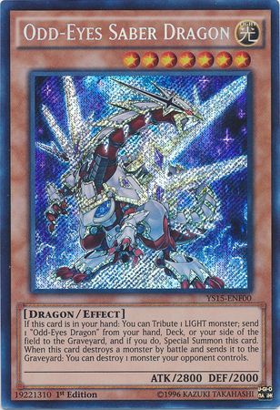 Odd-Eyes Saber Dragon [YS15-ENF00] Secret Rare | Arkham Games and Comics