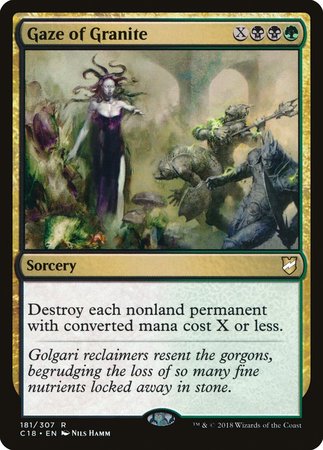 Gaze of Granite [Commander 2018] | Arkham Games and Comics