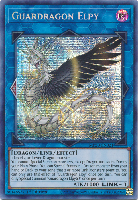 Guardragon Elpy [MP20-EN021] Prismatic Secret Rare | Arkham Games and Comics