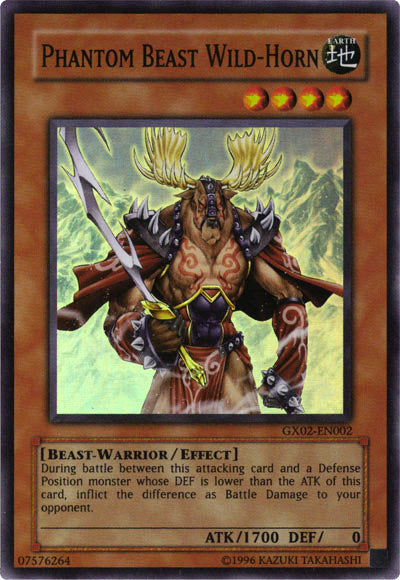 Phantom Beast Wild-Horn [GX02-EN002] Super Rare | Arkham Games and Comics