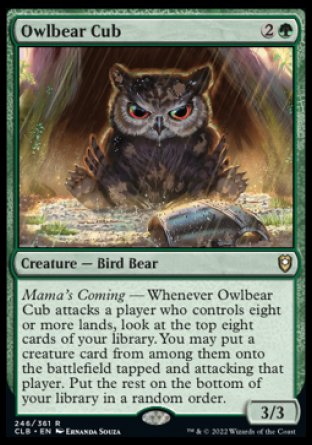 Owlbear Cub [Commander Legends: Battle for Baldur's Gate] | Arkham Games and Comics