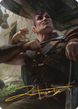 Minsc & Boo, Timeless Heroes Art Card (38) (Gold-Stamped Signature) [Commander Legends: Battle for Baldur's Gate Art Series] | Arkham Games and Comics