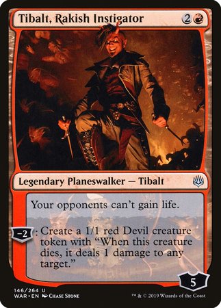 Tibalt, Rakish Instigator [War of the Spark] | Arkham Games and Comics