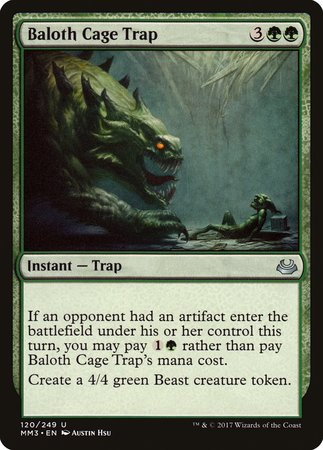 Baloth Cage Trap [Modern Masters 2017] | Arkham Games and Comics