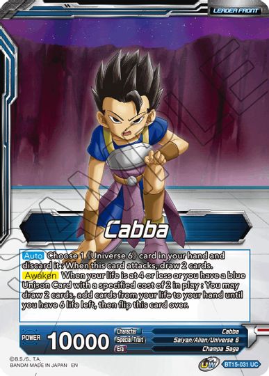 Cabba // SS Cabba, Proud Volley (BT15-031) [Saiyan Showdown Prerelease Promos] | Arkham Games and Comics