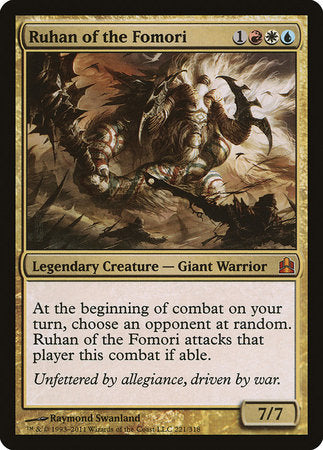 Ruhan of the Fomori [Commander 2011] | Arkham Games and Comics
