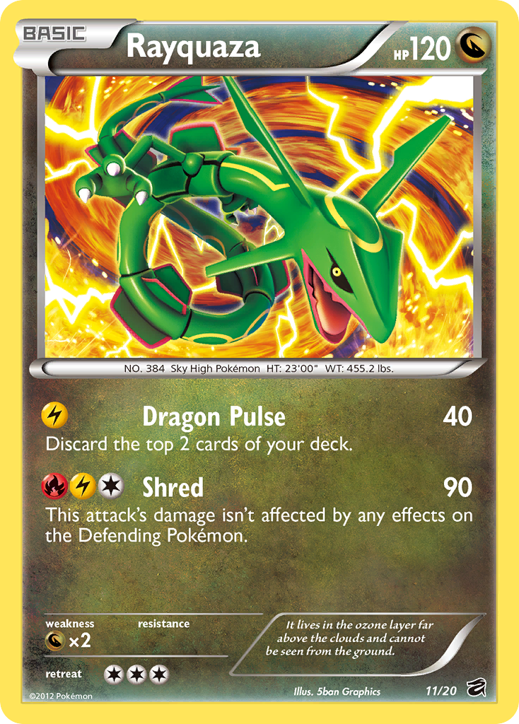 Rayquaza (11/20) [Black & White: Dragon Vault] | Arkham Games and Comics