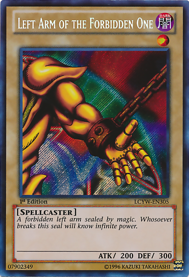 Left Arm of the Forbidden One [LCYW-EN305] Secret Rare | Arkham Games and Comics