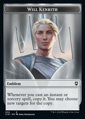 Will Kenrith Emblem // Copy Double-sided Token [Commander Legends: Battle for Baldur's Gate Tokens] | Arkham Games and Comics