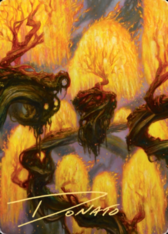 Grove of the Burnwillows Art Card (Gold-Stamped Signature) [Zendikar Rising Art Series] | Arkham Games and Comics