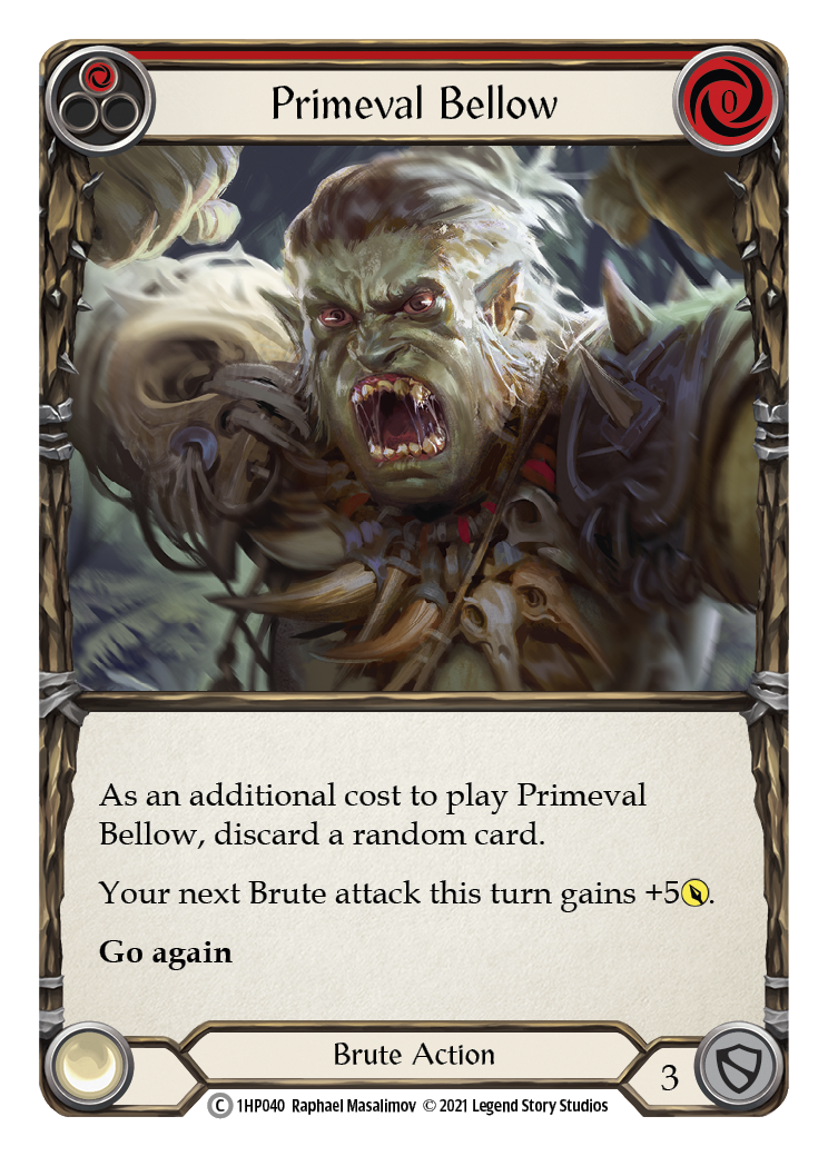 Primeval Bellow (Red) [1HP040] (History Pack 1) | Arkham Games and Comics